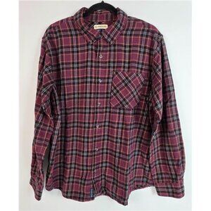 Magellan Outdoors Men’s Shirt Size L Red Plaid Button Down Long Sleeve Pocket